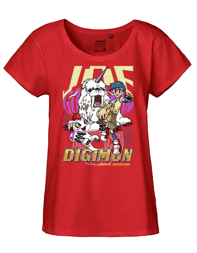 Joe Kido – Digital Monsters Chosen Child & Partner - digital monsters, digimon adventure, joe kido, chosen child, digidestined, digital partner, reliability crest, classic anime, manga anime, anime art - Fairtrade Girl Shirt