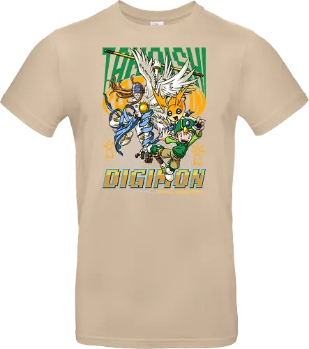 T.K. Takaishi – Digital Monsters Chosen Child & Partner - digital monsters, digimon adventure, tk takaishi, chosen child, digidestined, digital partner, hope crest, classic anime, manga anime, anime art - Standard T-Shirt