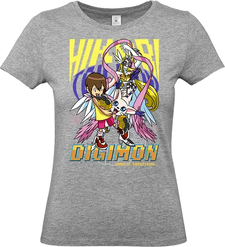 Kari Kamiya – Digital Monsters Chosen Child & Partner - digital monsters, digimon adventure, kari kamiya, chosen child, digidestined, digital partner, light crest, classic anime, manga anime, anime art - Standard T-Shirt (Frauen)