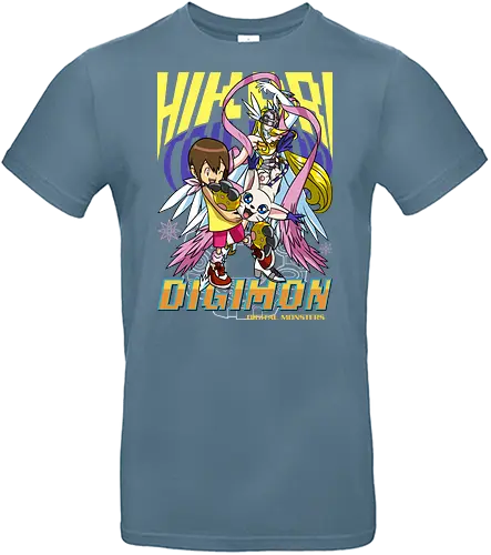 Kari Kamiya – Digital Monsters Chosen Child & Partner - digital monsters, digimon adventure, kari kamiya, chosen child, digidestined, digital partner, light crest, classic anime, manga anime, anime art - Standard T-Shirt