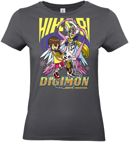 Kari Kamiya – Digital Monsters Chosen Child & Partner - digital monsters, digimon adventure, kari kamiya, chosen child, digidestined, digital partner, light crest, classic anime, manga anime, anime art - Standard T-Shirt (Frauen)