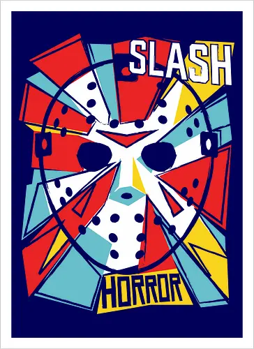 Retro Hockey Mask Slasher Graphic
