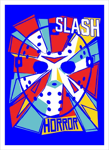 Retro Hockey Mask Slasher Graphic