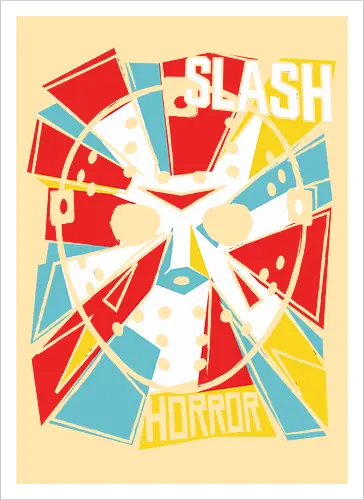 Retro Hockey Mask Slasher Graphic