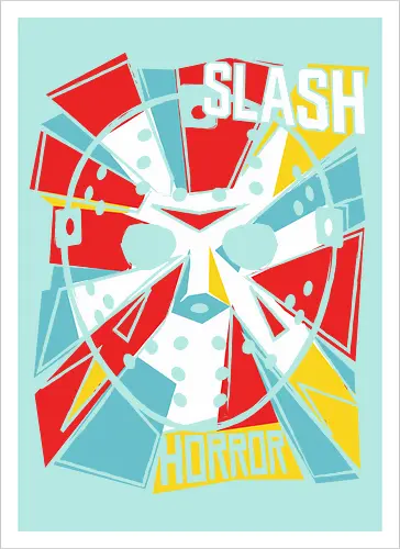 Retro Hockey Mask Slasher Graphic