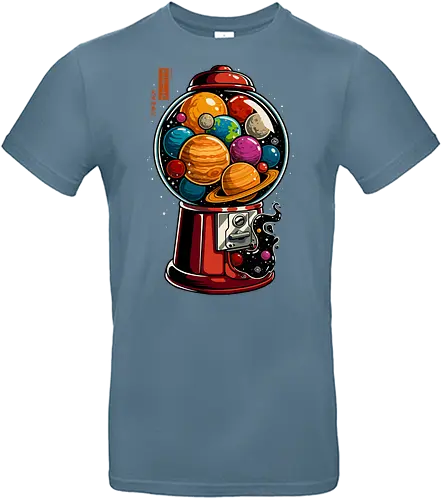 Space Gumball Galaxy - space, gumball, galaxy, planets, astronaut, kanji, japan, candy, geek, pop, popart, astronomy, gift - Standard T-Shirt