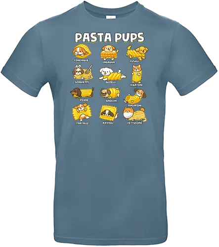 Pasta Pups - pasta, chef, cooking, dogs, food, funny, italian, italy, joke, puns, pups, sarcastic, spaghetti, vegan, vegetarian - Standard T-Shirt