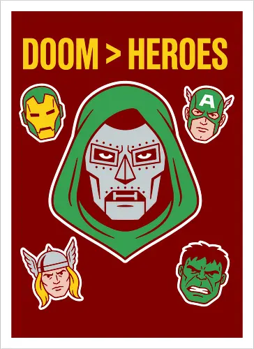 Doom  Heroes Sovereign Over All Retro Comic Villain