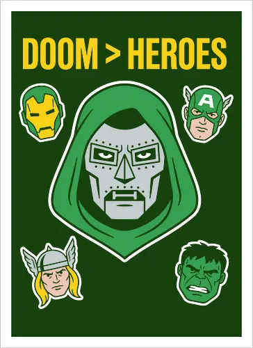Doom  Heroes Sovereign Over All Retro Comic Villain