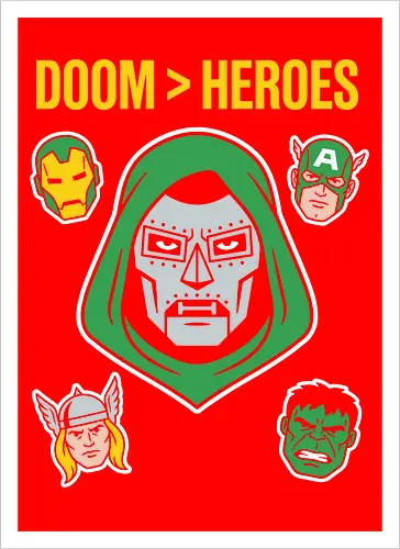 Doom  Heroes Sovereign Over All Retro Comic Villain