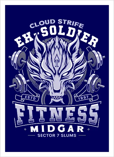 Strife Midgar Fitness Emblem