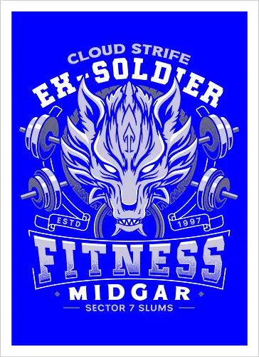 Strife Midgar Fitness Emblem