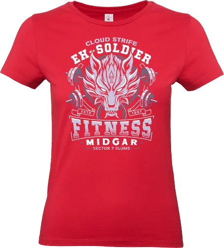 Strife Midgar Fitness Emblem - Cloud, Villain, red xiii, nanaki, tifa lockhart, aerith gainsborough, aeris, Kweh, Cactus, game, video games, shinra, avalanche, final 7, final vii, fantasy - Standard T-Shirt (Frauen)