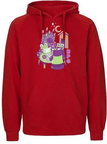 Frogs' RPG Night - frogs, RPG, frogrpg, game, dice, d20, d&d - Fairtrade Hoodie
