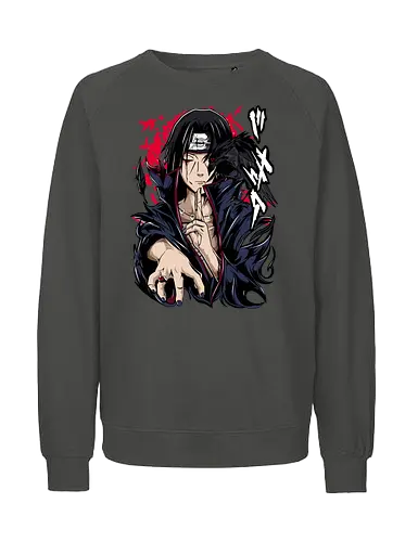 Itachi Uchiha - itachi uchiha, itachi akatsuki, akatsuki anime, uchiha clan, sharingan eyes, anime ninja, dark anime, anime villain, naruto fan art, anime streetwear - Fairtrade Sweatshirt