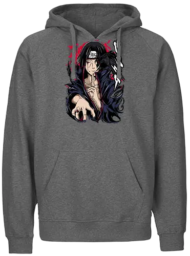 Itachi Uchiha - itachi uchiha, itachi akatsuki, akatsuki anime, uchiha clan, sharingan eyes, anime ninja, dark anime, anime villain, naruto fan art, anime streetwear - Fairtrade Hoodie