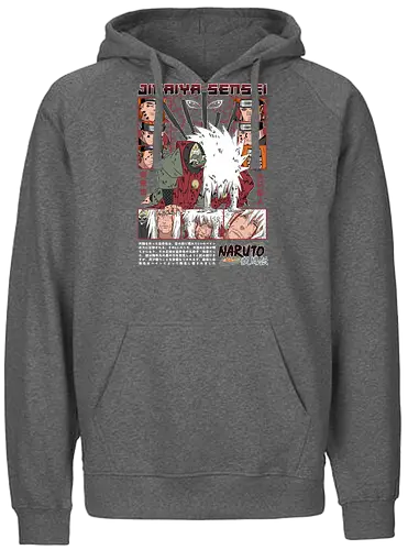 Jiraiya Sensei - jiraiya sensei, legendary sannin, toad sage, ninja mentor, anime master, shinobi warrior, anime legend, sage mode, ninja anime art, anime streetwear - Fairtrade Hoodie