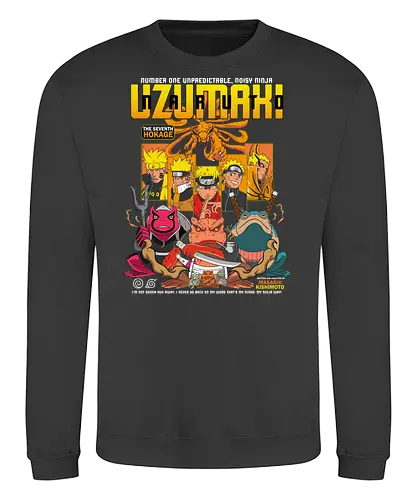 Shinobi Hokage - naruto shippuden, uzumaki naruto, ninja protagonist, hidden leaf ninja, anime hero, chakra power, shinobi art, anime action, ninja warrior art, anime apparel - Sweatshirt