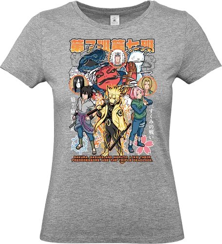 Team 7 - anime, village, attack, anime battle art, ninja determination, shonen anime, anime power, ninja style, anime fan design, manga inspired art - Standard T-Shirt (Frauen)
