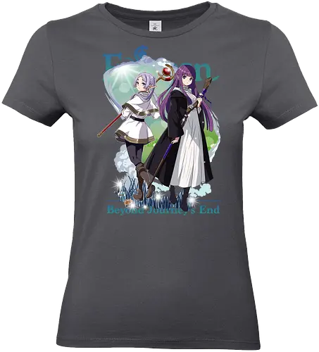 Frieren x Fern - frieren and fern, anime mage duo, elf and human, fantasy companionship, magical journey, anime fantasy duo, mentor and apprentice, emotional anime art, calm fantasy anime, anime aesthetic duo - Standard T-Shirt (Frauen)