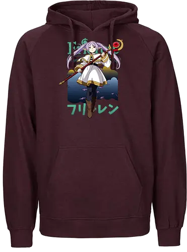 Soso no Frieren - frieren anime, elf mage, fantasy journey, melancholic anime, magic elf girl, anime fantasy art, slow life anime, emotional anime, elf sorceress, anime aesthetic - Fairtrade Hoodie