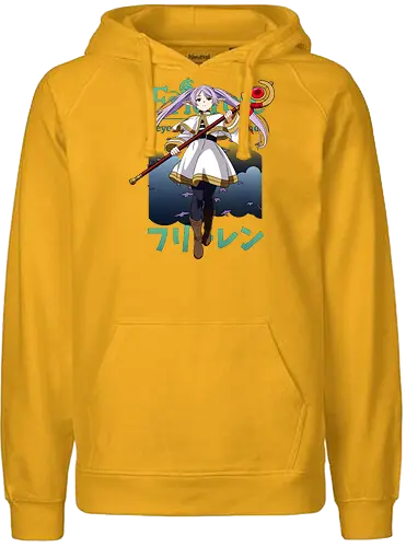 Soso no Frieren - frieren anime, elf mage, fantasy journey, melancholic anime, magic elf girl, anime fantasy art, slow life anime, emotional anime, elf sorceress, anime aesthetic - Fairtrade Hoodie