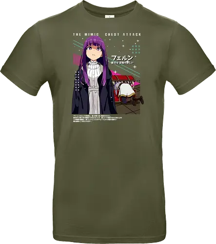 Fern & Frieren - fern frieren, apprentice mage, calm anime girl, magic student, fantasy anime girl, soft spoken anime, elf companion, anime fantasy world, gentle anime art, anime aesthetic style - Standard T-Shirt