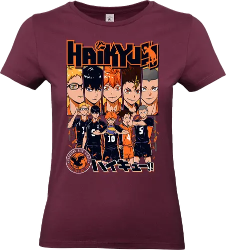 Karasuno - karasuno high, fly high volleyball, crow team, anime volleyball, shonen sports anime, high school volleyball, anime sports art, volleyball team spirit, anime athlete, manga sports design - Standard T-Shirt (Frauen)
