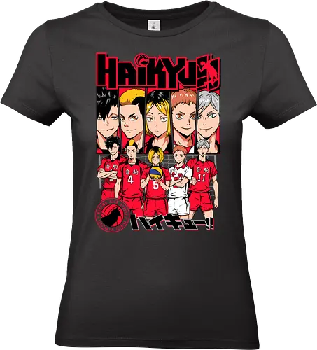 Nekoma - nekoma high, cat volleyball team, rival team anime, tactical volleyball, anime sports rivalry, high school sports anime, volleyball strategy, manga volleyball art, anime team design, sports anime style - Standard T-Shirt (Frauen)