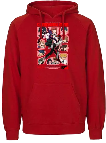 Reze Arc Film Chainsaw - bomb devil, explosive anime fight, chainsaw battle, anime destruction, shonen chaos, violent anime art, manga action scene, dark shonen power, anime combat design, brutal anime style - Fairtrade Hoodie