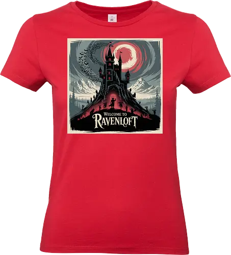 Welcome to Ravenloft - dungeons, dragons, Pen and Paper, ravenloft, barovia, strahd, forgotten realms, baldurs gate, dungeon master, lotr, dark vampire, d20 dice, warlock class, character rpg, pathfinder rpg, vampire the masquerade, got - Standard T-Shirt (Frauen)