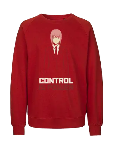 Control is Power - control is power shirt, anime girl in suit t-shirt, minimalist anime graphic tee, makima inspired clothing, dark fantasy anime streetwear, pink hair anime girl shirt, psychological thriller fan art, minimalist vector anime top, boss girl anime design, authoritative anime clothing, sleek manga aesthetic shirt, modern otaku streetwear, anime antagonist merch, power and control t-shirt, sophisticated anime apparel, high contrast anime graphic, minimalist character portrait, edgy anime fashion, public safety devil hunter vibes - Fairtrade Sweatshirt