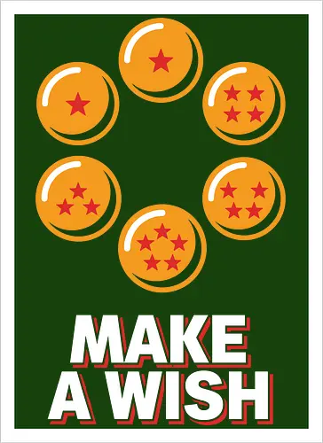 Make a Wish Eternal Dragon Orbs Retro Anime