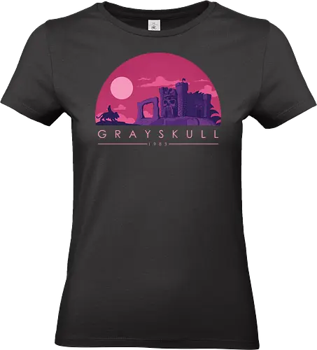 Grayskull - masters of the universe, 80s, cartoon, castle grayskull, eternia, he man, heman, landscape, retro, she ra, skeletor, vintage, grayskull, motu, oldschool - Standard T-Shirt (Frauen)