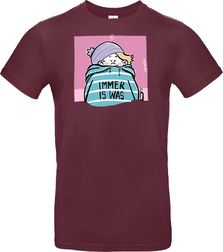 Immer is was! - Ringelpullisprüche, Ringeldinger, streifenweise, Spruch, Weisheit, Motivation, Ringelpulli, SprücheShirt, Cartoon Illustration, Statement, Handgezeichnet, Humor, Selbstironie, Streifenpulli, Spruchshirt, deutsch - Standard T-Shirt
