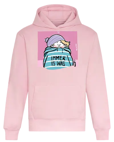 Immer is was! - Ringelpullisprüche, Ringeldinger, streifenweise, Spruch, Weisheit, Motivation, Ringelpulli, SprücheShirt, Cartoon Illustration, Statement, Handgezeichnet, Humor, Selbstironie, Streifenpulli, Spruchshirt, deutsch - Heavyweight Hoodie
