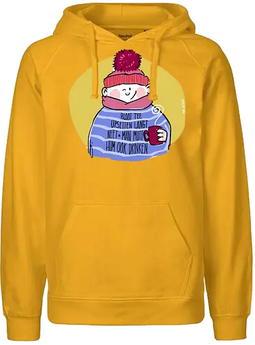 Tee upsetten... - Ringelpullisprüche, Ringeldinger, streifenweise, Spruch, Weisheit, Motivation, Ringelpulli, SprücheShirt, Cartoon Illustration, platt, oppplatt, plattdeutsch, Tee, Statement, Handgezeichnet, Humor, Selbstironie, Streifenpulli, Spruchshirt, deutsch - Fairtrade Hoodie