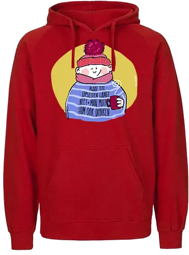 Tee upsetten... - Ringelpullisprüche, Ringeldinger, streifenweise, Spruch, Weisheit, Motivation, Ringelpulli, SprücheShirt, Cartoon Illustration, platt, oppplatt, plattdeutsch, Tee, Statement, Handgezeichnet, Humor, Selbstironie, Streifenpulli, Spruchshirt, deutsch - Fairtrade Hoodie