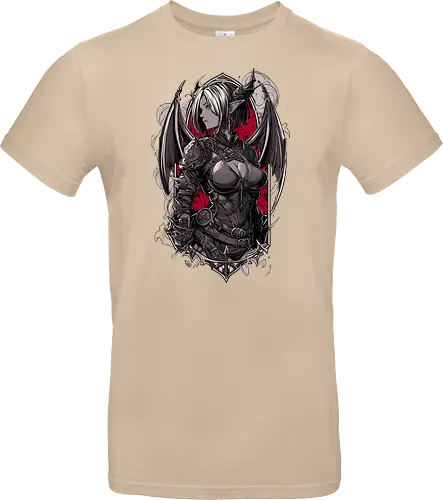 tiefling girl - dungeons, dragons, tiefling girl, warlock class, vecna, rogue class, fantasy rpg, pathfinder rpg, geek gift, larp, fantasy art, nerd girl, dungeon master, d20 dice, critical hit, critical role - Standard T-Shirt