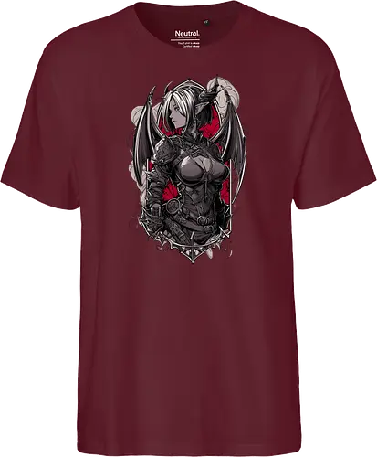 tiefling girl - dungeons, dragons, tiefling girl, warlock class, vecna, rogue class, fantasy rpg, pathfinder rpg, geek gift, larp, fantasy art, nerd girl, dungeon master, d20 dice, critical hit, critical role - Fairtrade T-Shirt