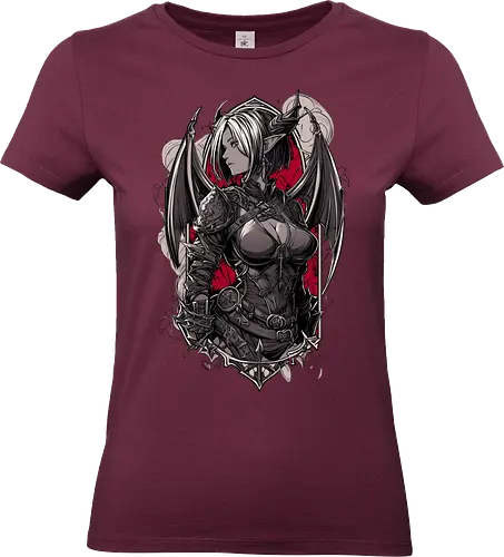 tiefling girl - dungeons, dragons, tiefling girl, warlock class, vecna, rogue class, fantasy rpg, pathfinder rpg, geek gift, larp, fantasy art, nerd girl, dungeon master, d20 dice, critical hit, critical role - Standard T-Shirt (Frauen)