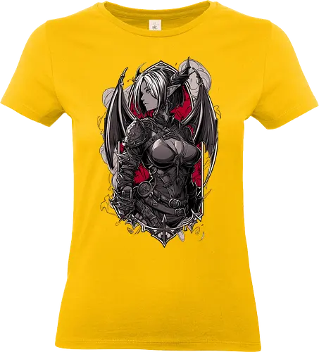 tiefling girl - dungeons, dragons, tiefling girl, warlock class, vecna, rogue class, fantasy rpg, pathfinder rpg, geek gift, larp, fantasy art, nerd girl, dungeon master, d20 dice, critical hit, critical role - Standard T-Shirt (Frauen)