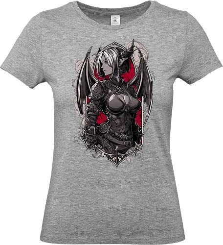 tiefling girl - dungeons, dragons, tiefling girl, warlock class, vecna, rogue class, fantasy rpg, pathfinder rpg, geek gift, larp, fantasy art, nerd girl, dungeon master, d20 dice, critical hit, critical role - Standard T-Shirt (Frauen)