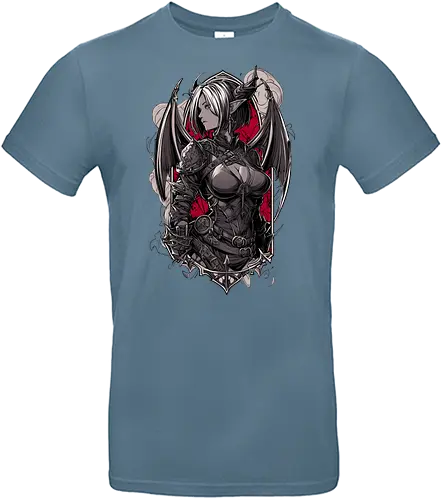 tiefling girl - dungeons, dragons, tiefling girl, warlock class, vecna, rogue class, fantasy rpg, pathfinder rpg, geek gift, larp, fantasy art, nerd girl, dungeon master, d20 dice, critical hit, critical role - Standard T-Shirt
