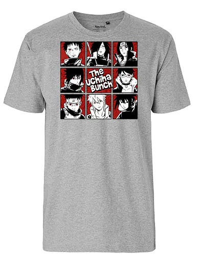 the uchiha bunch  - cool, uchiha, anime, manga, Shinobi, madara, itachi, sasuke, ninjas, konoha - Fairtrade T-Shirt