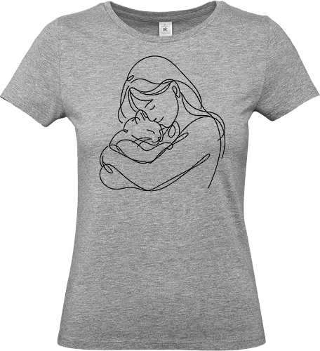 CatandWoman BlackLines - Simlow, Twitch, Streamer, Katze, Chaos, Liebe, Herz - Standard T-Shirt (Frauen)