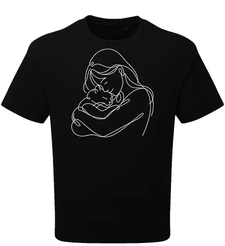 WomanAndCat White Linies