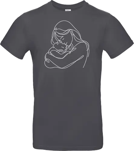 WomanAndCat White Linies