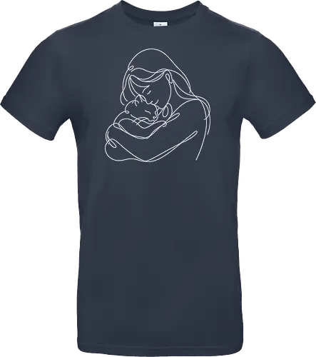 WomanAndCat White Linies