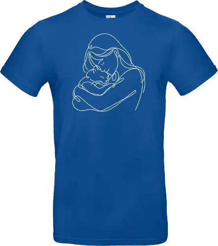 WomanAndCat White Linies